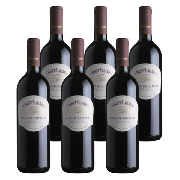Produktfoto zu Mont'Albano Merlot Refosco Kiste