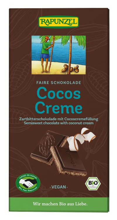 Produktfoto zu Schokolade Cocos Creme