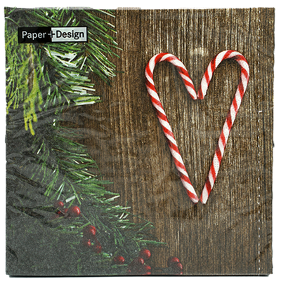 Produktfoto zu Lunchserviette Sweetheart_ Zuckerstange