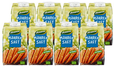 Produktfoto zu Möhrensaft Gebinde