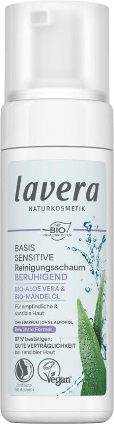 Produktfoto zu Basis Sensitive Reinigungsschaum Lavera
