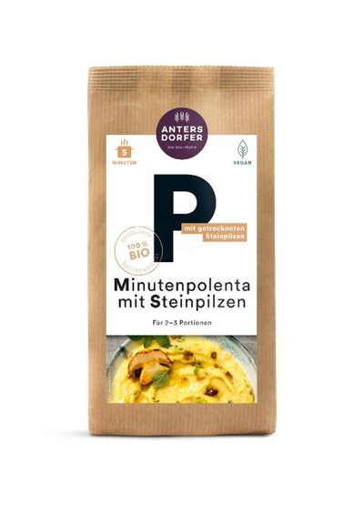 Produktfoto zu Minutenpolenta mit Steinpilzen