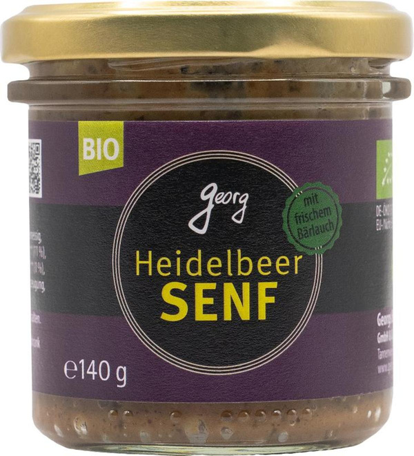 Produktfoto zu Heidelbeer-Senf mit Bärlauch