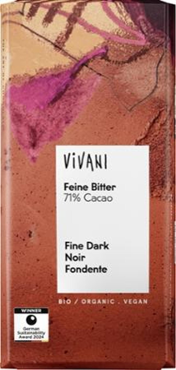 Produktfoto zu Schokolade Feine Bitter 71%