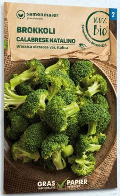 Produktfoto zu Saatgut Brokkoli Calabrese natalino