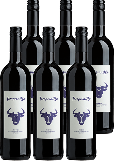 Produktfoto zu Tempranillo rot Kiste 6 x 0,75 l