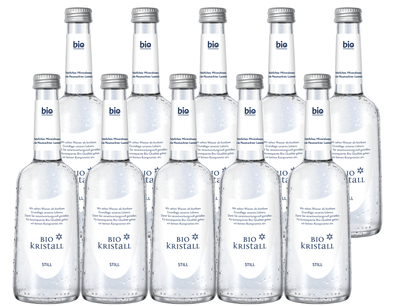 Produktfoto zu BioKristall-Wasser still 10 x 0,33 l