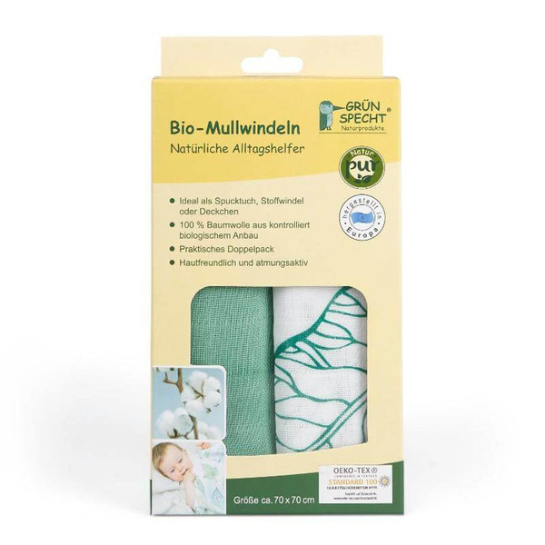 Produktfoto zu Mullwindeln grün