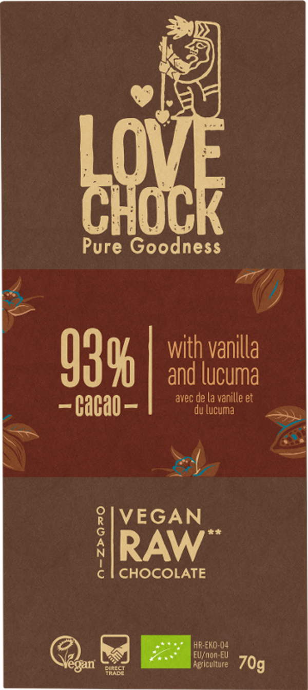 Produktfoto zu Raw Chocolate 93 % Kakao