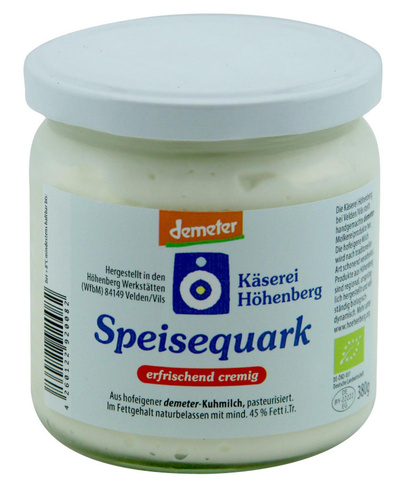 Produktfoto zu Speisequark Natur aus Höhenberg
