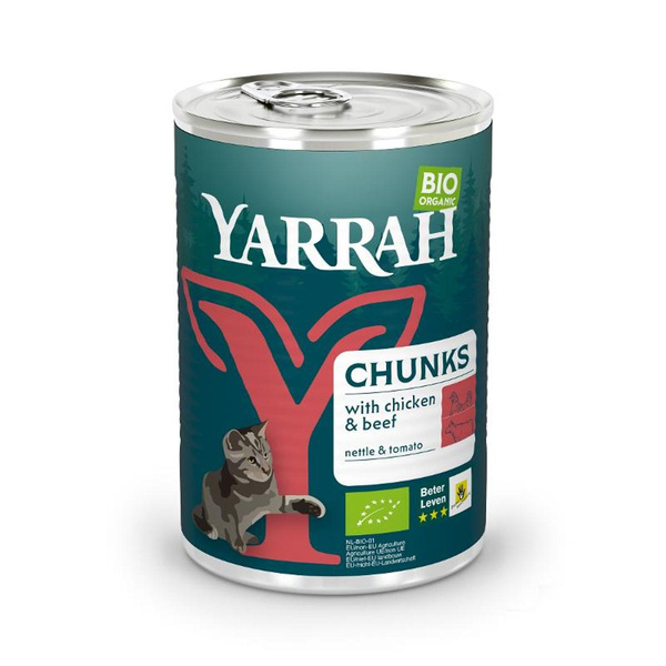 Produktfoto zu Katzenfutter Chunks Huhn & Rind