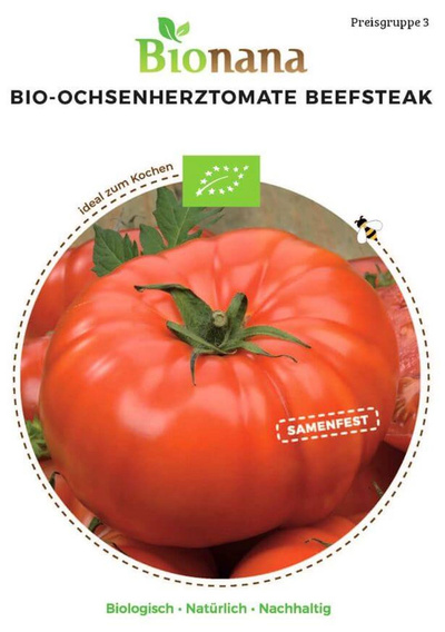 Produktfoto zu Saatgut Ochsenherztomate Beefsteak