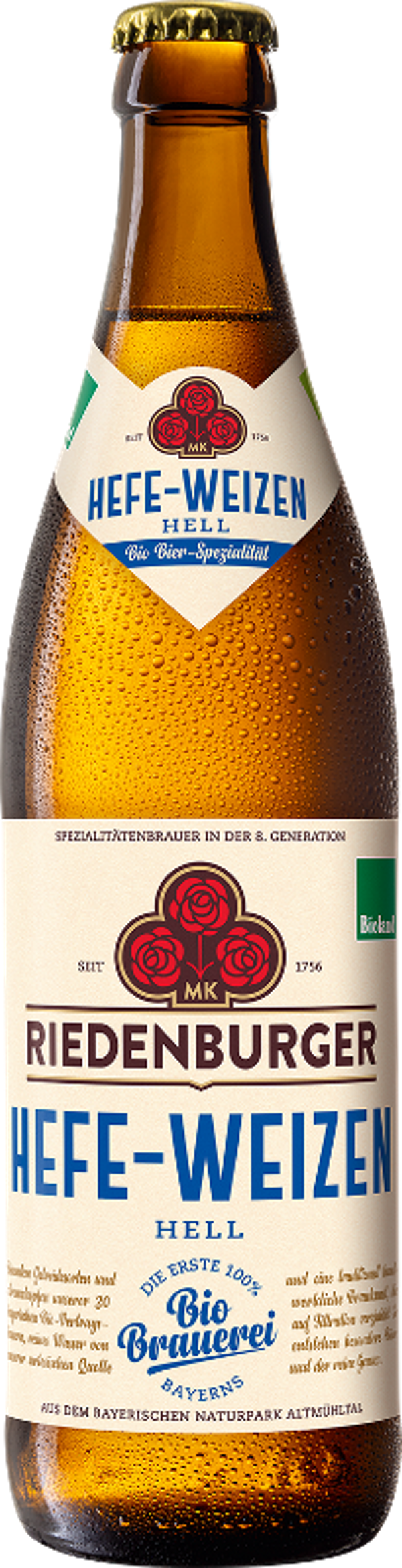 Produktfoto zu Riedenburger Hefe-Weizen