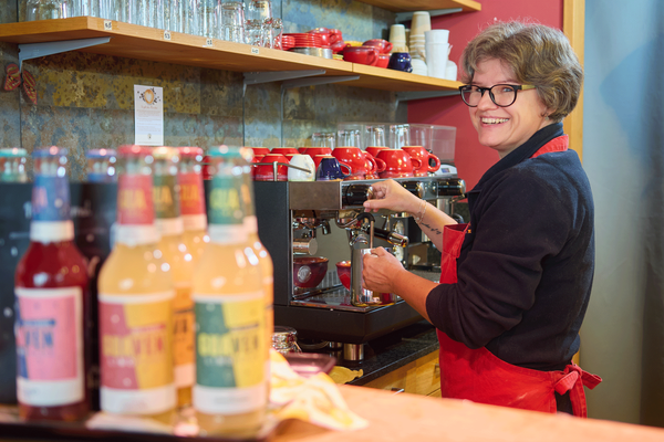 Bistro Kaffee machen