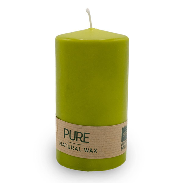 Produktfoto zu Stumpenkerze olive