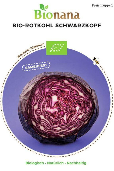 Produktfoto zu Saatgut Rotkohl Schwarzkopf