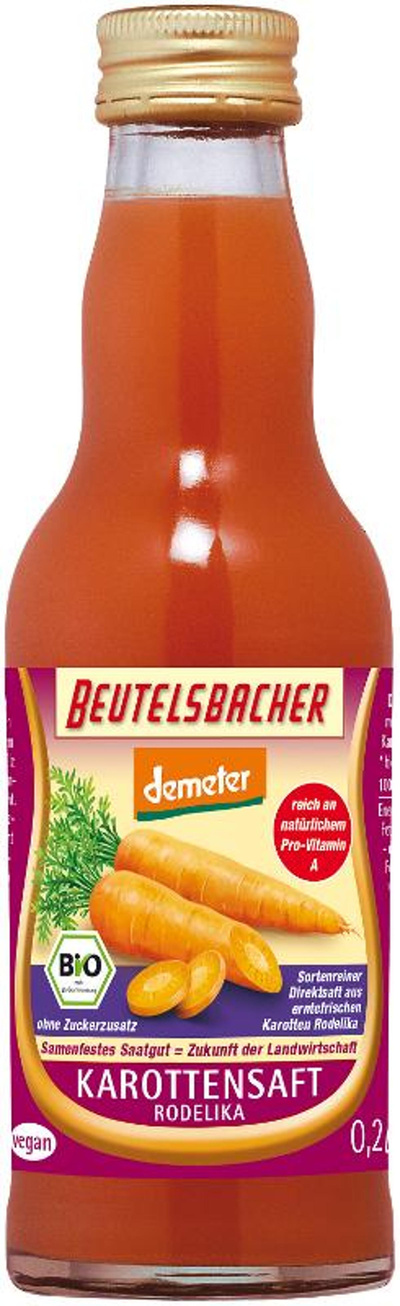 Produktfoto zu Karottensaft Rodelika 0,2 l