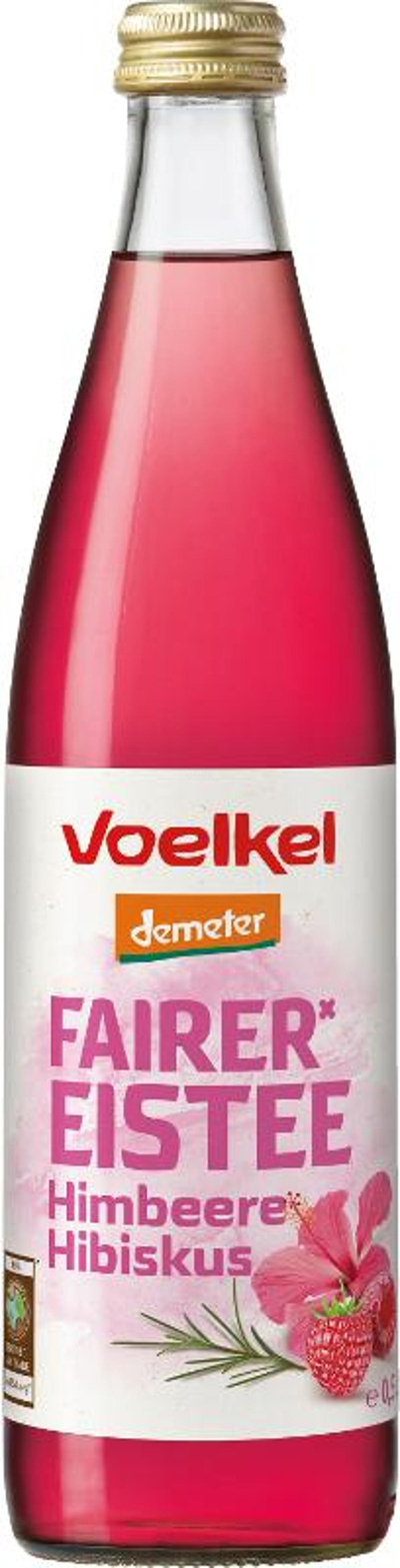 Produktfoto zu Fairer Eistee Himbeere Hibiskusv 0,5 l