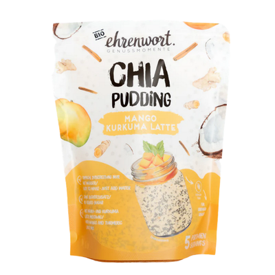 Produktfoto zu Chia Pudding Mango Kurkuma Latte