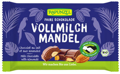 Produktfoto zu Schokolade Vollmilch mit Mandeln