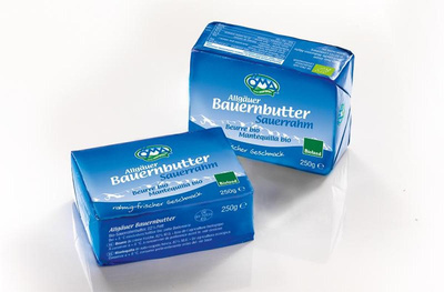 Produktfoto zu Allgäuer Bauernbutter Sauerrahm