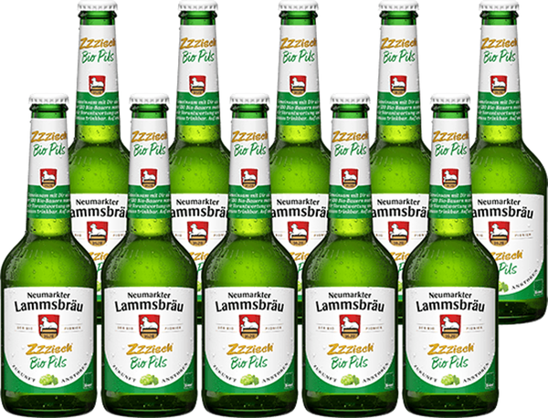 Produktfoto zu Lammsbräu Edelpils Zzzzisch 10 x 0,33 l