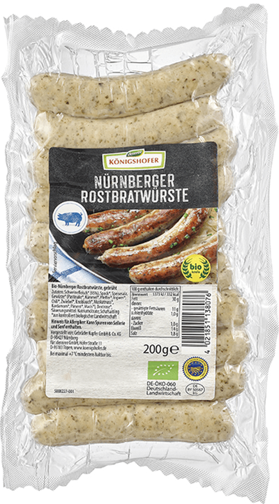 Produktfoto zu Nürnberger Rostbratwürste
