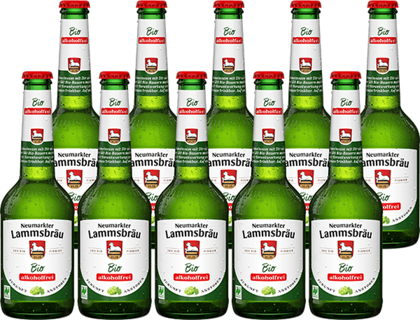 Produktfoto zu Lammsbräu Hell alkoholfrei 10 x 0,33 l