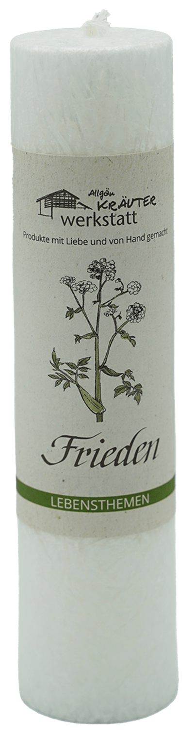 Produktfoto zu Heilkräuterkerze Frieden