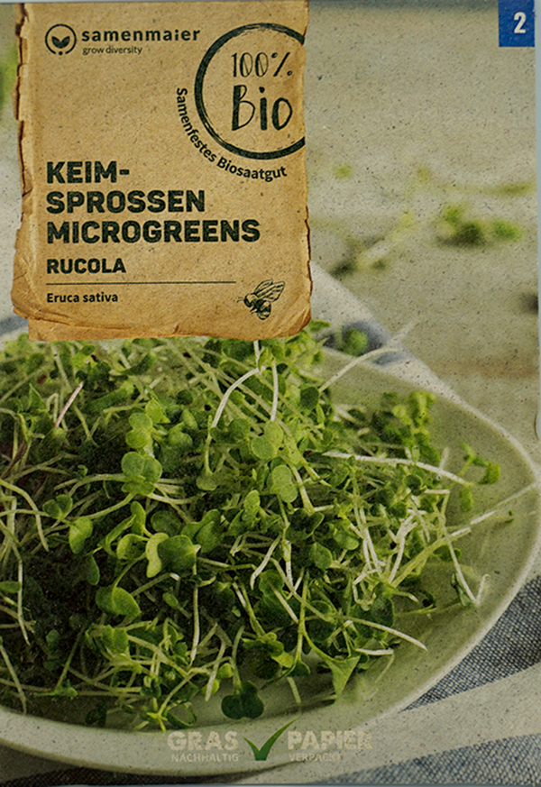 Produktfoto zu Saatgut Keimsprossen Rucola