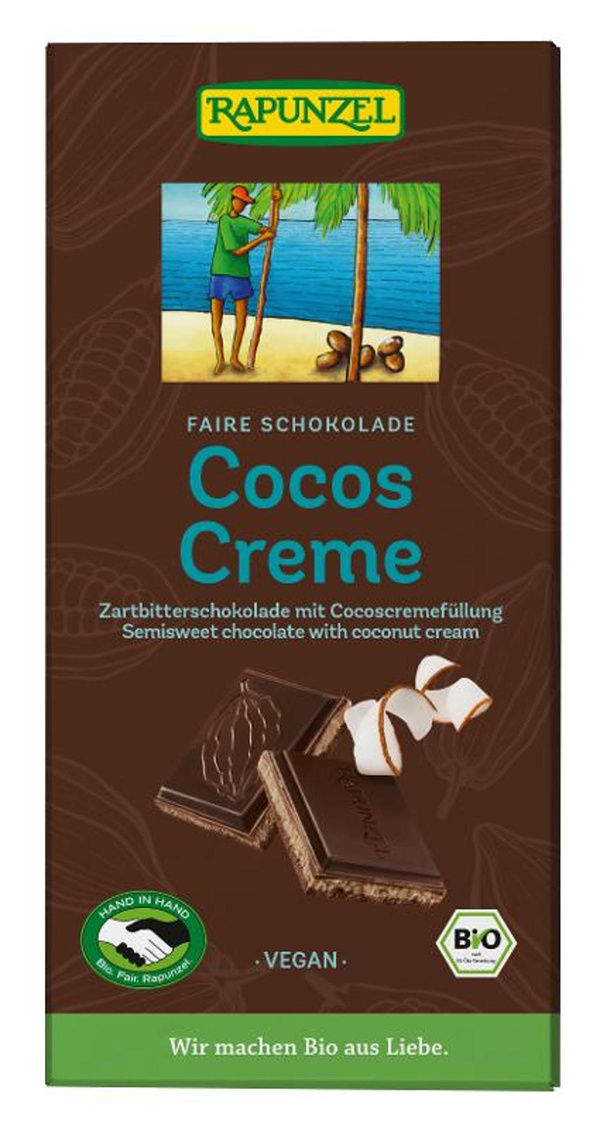 Produktfoto zu Schokolade Cocos Creme