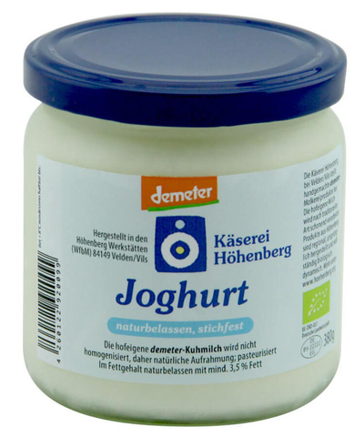 Produktfoto zu Joghurt Natur stichfest aus Höhenberg