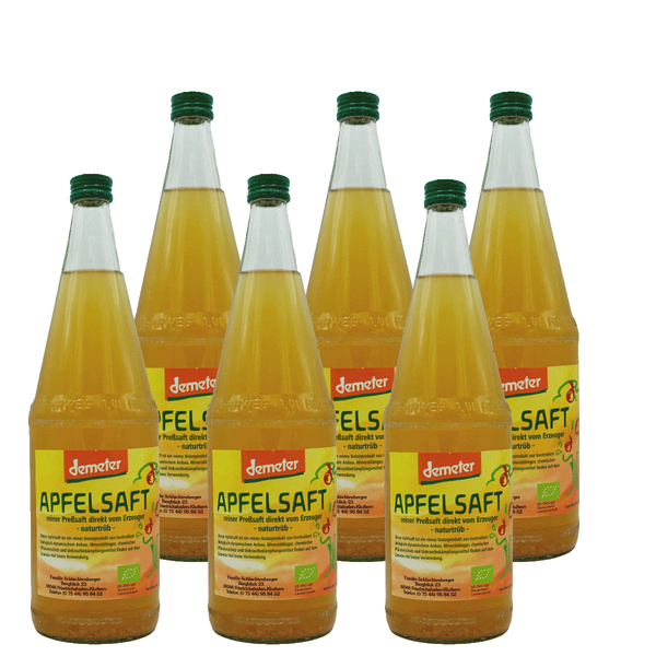 Produktfoto zu Apfelsaft Demeter 6 x 1 l