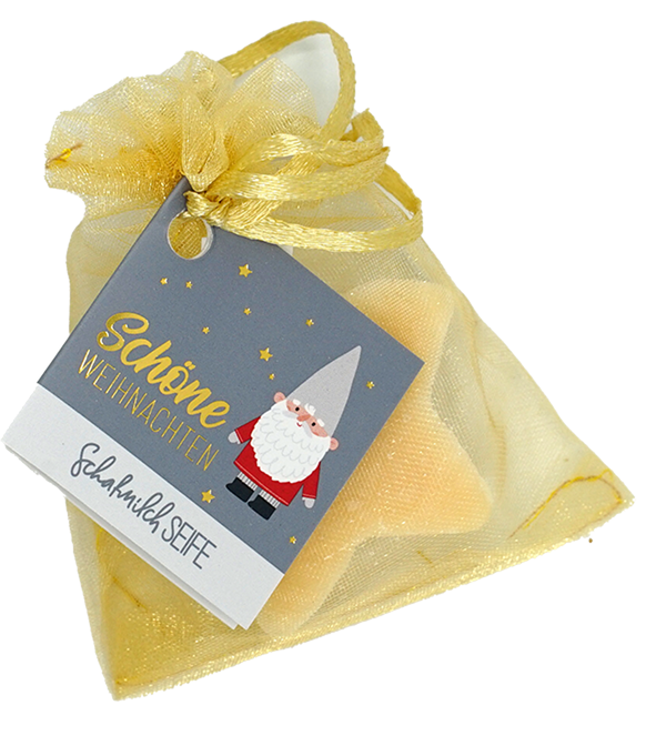 Produktfoto zu Schafmilchseife Stern Schöne Weihnachten