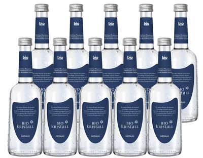 Produktfoto zu BioKristall-Wasser medium  10 x 0,33 l