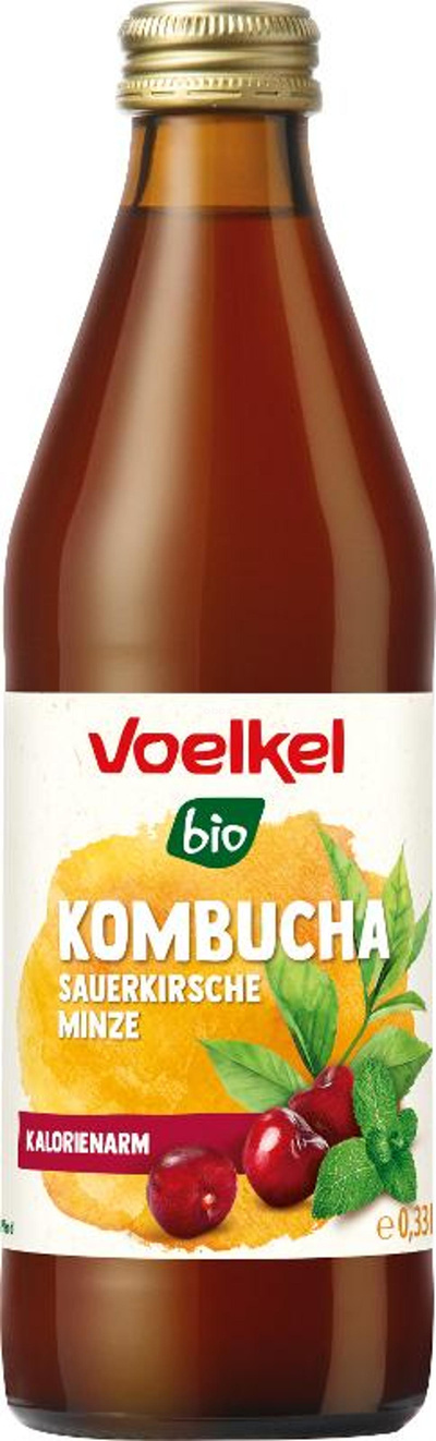 Produktfoto zu Kombucha Sauerkirsche & Minze