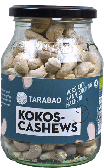 Produktfoto zu Kokoscashews im Glas