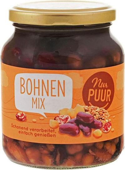 Produktfoto zu Bohnen Mix im Glas