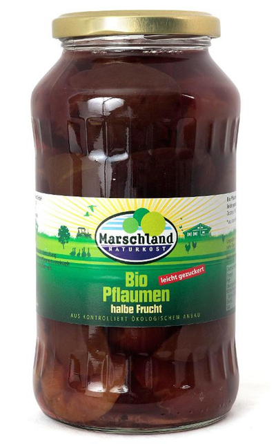 Produktfoto zu Pflaumen halbe frucht