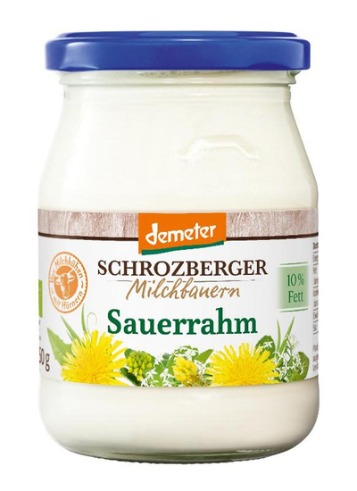 Produktfoto zu Sauerrahm 10 % Glas