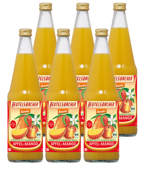 Produktfoto zu Apfel-Mango-Saft Kasten