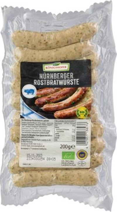 Produktfoto zu Nürnberger Rostbratwürste