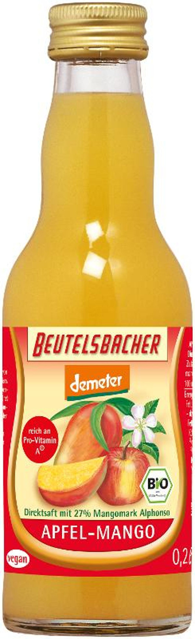 Produktfoto zu Apfel-Mango-Saft 0,2 l