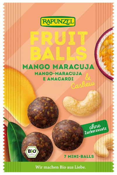 Produktfoto zu Fruit-balls Mango-Maracuja