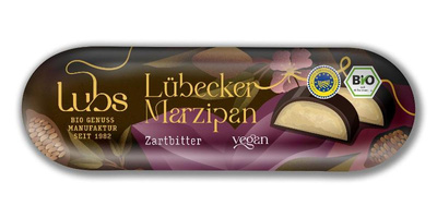 Produktfoto zu Marzipanbrot mit Zartbitterschokolade