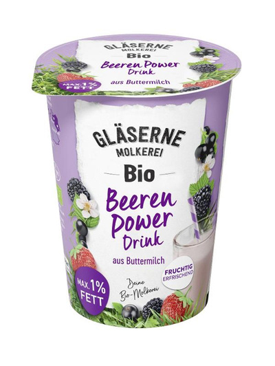 Produktfoto zu Buttermilch Drink Beeren Power