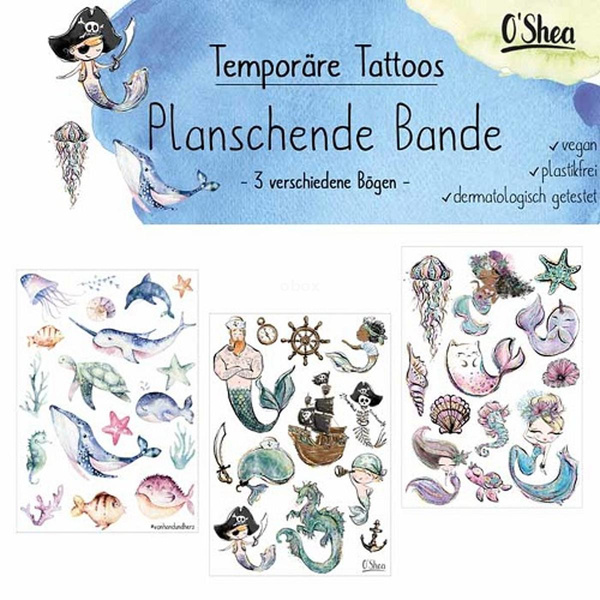 Produktfoto zu Klebetattoos - Planschende Bande