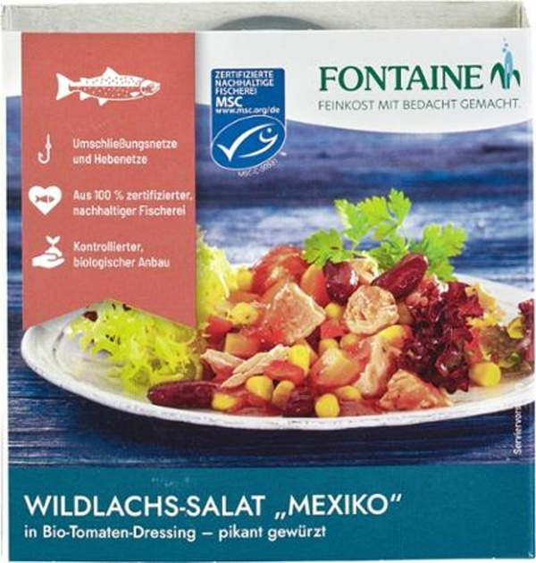 Produktfoto zu Wildlachs-Salat Mexiko