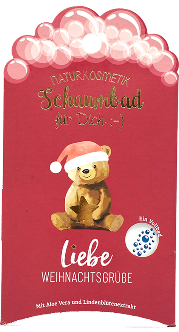 Produktfoto zu Schaumbad für Dich, Liebe Weihnachtsgrüße