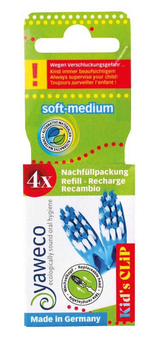 Produktfoto zu Nachfüllpackung Wechselköpfe Kid's Brush soft-med.